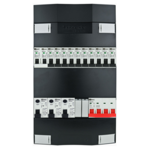 Groepenkast 3f + 10 groepen + fornuisgroep