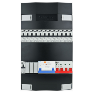 Groepenkast 3f + 12 groepen + fornuis krachtgroep + zonnepanelengroep