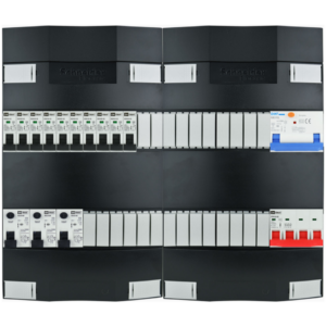 Groepenkast 3f + 10 groepen + fornuis krachtgroep (breed)