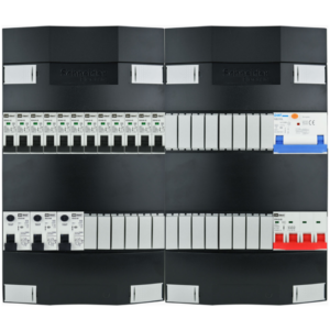 Groepenkast 3f + 12 groepen + fornuis krachtgroep (breed)